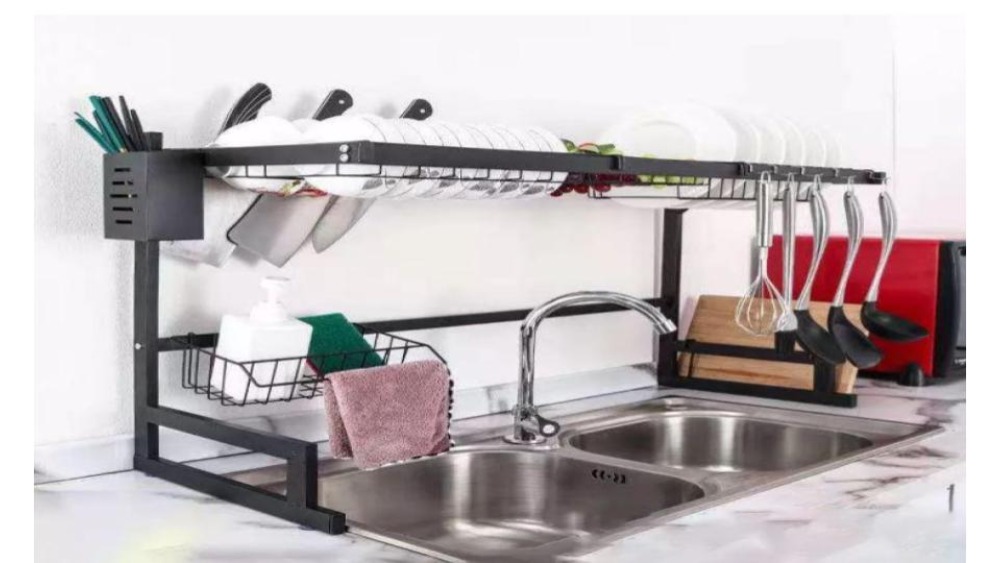 Save Your Kitchen By Using Dish Rack Over The Sink
